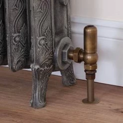 Chatsworth Traditional Daisy Wheel Angled Radiator Valves Rustic Brass 5 Chatsworth Traditional Daisy Wheel Angled Radiator Valves Rustic Brass -Chatsworth Shop GOS ANG ANT D2 460
