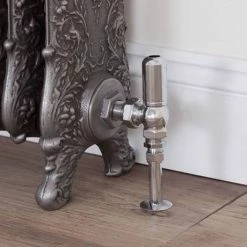 Chatsworth Traditional Daisy Wheel Angled Radiator Valves Chrome 5 Chatsworth Traditional Daisy Wheel Angled Radiator Valves Chrome -Chatsworth Shop GOS ANG CHR D2 460