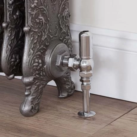 Chatsworth Traditional Daisy Wheel Angled Radiator Valves Chrome 3 Chatsworth Traditional Daisy Wheel Angled Radiator Valves Chrome - Image 3