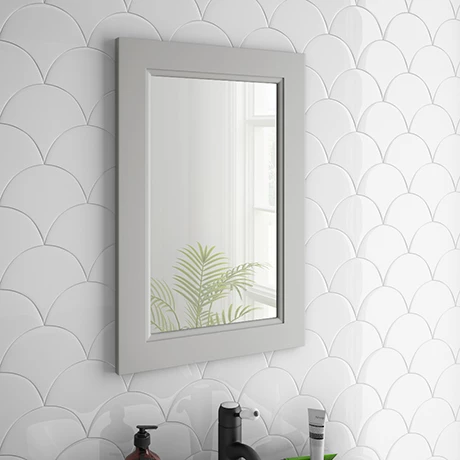 Chatsworth Mirror (600 X 400mm - Grey) 1 Chatsworth Mirror (600 X 400mm - Grey)