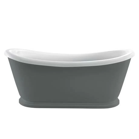 Chatsworth Dark Grey 1770 Double Ended Slipper Roll Top Bath 2 Chatsworth Dark Grey 1770 Double Ended Slipper Roll Top Bath - Image 2