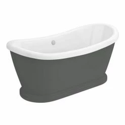Chatsworth Dark Grey 1770 Double Ended Slipper Roll Top Bath 7 Chatsworth Dark Grey 1770 Double Ended Slipper Roll Top Bath -Chatsworth Shop GRYFB29 detail1 460