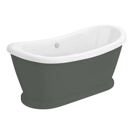 Chatsworth Dark Grey 1770 Double Ended Slipper Roll Top Bath 4 Chatsworth Dark Grey 1770 Double Ended Slipper Roll Top Bath - Image 4
