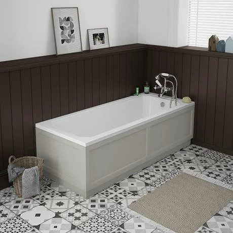 Chatsworth Grey 1500 Traditional Front Bath Panel 2 Chatsworth Grey 1500 Traditional Front Bath Panel - Image 2