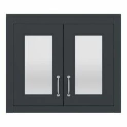 Chatsworth 690mm Graphite 2-Door Mirror Cabinet 6 Chatsworth 690mm Graphite 2-Door Mirror Cabinet -Chatsworth Shop MCABBLK n d2 460