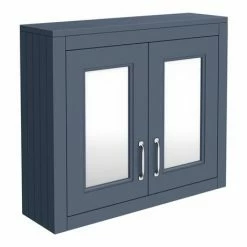 Chatsworth 690mm Blue 2-Door Mirror Cabinet -Chatsworth Shop MCABBLU n d3 460