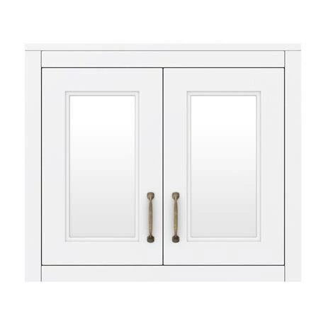 Chatsworth 690mm White 2-Door Mirror Cabinet 4 Chatsworth 690mm White 2-Door Mirror Cabinet - Image 4