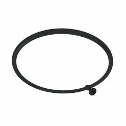 Alternative view of Chatsworth Traditional 800mm Diameter Matt Black Circular Shower Curtain Rail