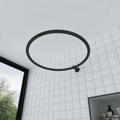 Chatsworth Traditional 800mm Diameter Matt Black Circular Shower Curtain Rail