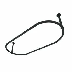 Alternative view of Chatsworth Traditional 1500 X 700mm Matt Black Oval Shower Curtain Rail