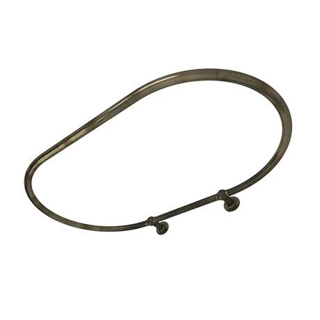 Chatsworth Traditional 1200 X 815mm Antique Brass Oval Shower Curtain Rail 2 Chatsworth Traditional 1200 X 815mm Antique Brass Oval Shower Curtain Rail - Image 2