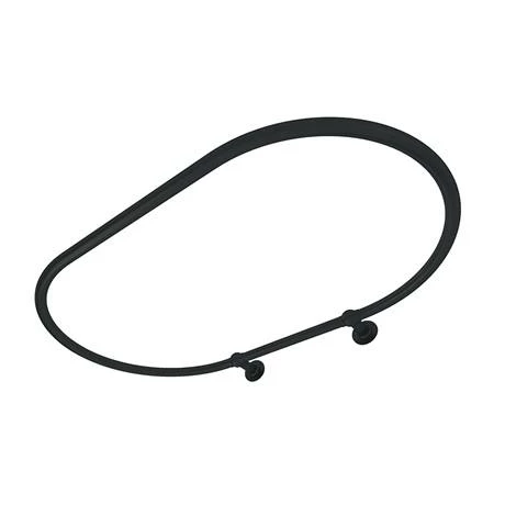 Chatsworth Traditional 1200 X 815mm Matt Black Oval Shower Curtain Rail 2 Chatsworth Traditional 1200 X 815mm Matt Black Oval Shower Curtain Rail - Image 2