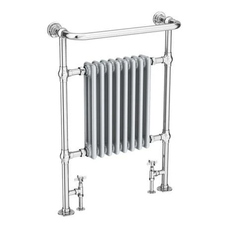 Chatsworth Savoy Light Grey Traditional Heated Towel Rail Radiator 2 Chatsworth Savoy Light Grey Traditional Heated Towel Rail Radiator - Image 2