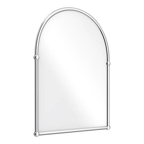Chatsworth Traditional 673 X 490mm Arched Mirror - Chrome 3 Chatsworth Traditional 673 X 490mm Arched Mirror - Chrome - Image 3