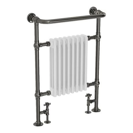 Chatsworth Savoy Black Nickel Traditional Heated Towel Rail 2 Chatsworth Savoy Black Nickel Traditional Heated Towel Rail - Image 2