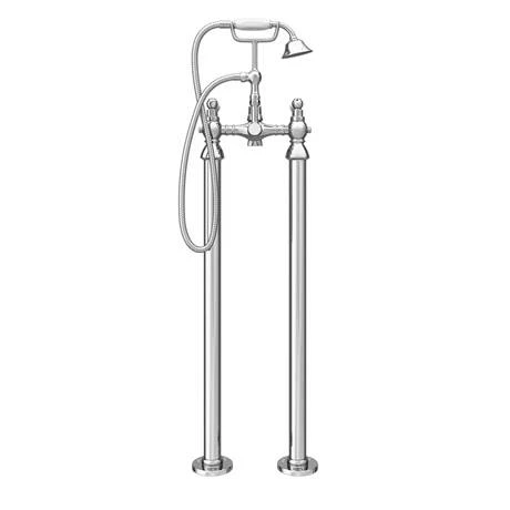 Chatsworth 1928 Traditional White Lever Freestanding Bath Shower Mixer Tap 7 Chatsworth 1928 Traditional White Lever Freestanding Bath Shower Mixer Tap - Image 7