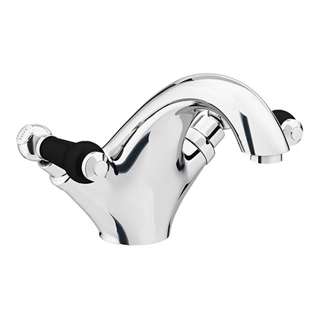 Chatsworth 1928 Traditional Black Lever Mono Basin Mixer Tap 1 Chatsworth 1928 Traditional Black Lever Mono Basin Mixer Tap