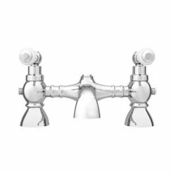 Chatsworth 1928 Traditional White Lever Bath Filler Tap -Chatsworth Shop TRAD018D D3 460