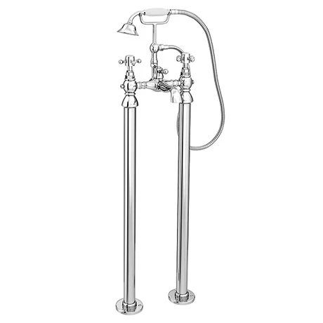 Chatsworth 1928 Traditional Crosshead Freestanding Bath Shower Mixer Tap 1 Chatsworth 1928 Traditional Crosshead Freestanding Bath Shower Mixer Tap