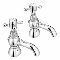 Chatsworth 1928 Traditional Crosshead Pillar Bath Taps