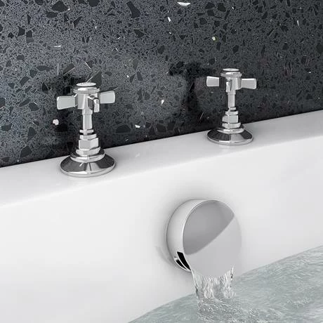 Chatsworth Traditional 3/4" Deck Bath Side Valves (Pair) 2 Chatsworth Traditional 3/4" Deck Bath Side Valves (Pair) - Image 2