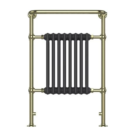 Chatsworth Savoy Traditional Heated Towel Rail Radiator (Brushed Brass & Anthracite Grey) 2 Chatsworth Savoy Traditional Heated Towel Rail Radiator (Brushed Brass & Anthracite Grey) - Image 2