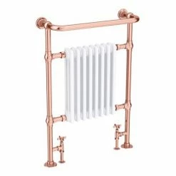 Alternative view of Chatsworth Savoy Rose Gold Traditional Heated Towel Rail Radiator