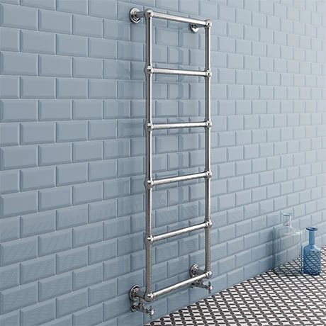 Chatsworth Wall Mounted Towel Rail 1550 X 600mm - Chrome 1 Chatsworth Wall Mounted Towel Rail 1550 X 600mm - Chrome