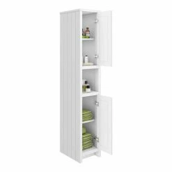 Alternative view of Chatsworth Traditional White Tall Cabinet