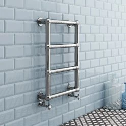 Chatsworth Traditional 748 X 498mm Chrome Heated Towel Rail