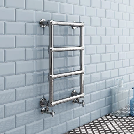 Chatsworth Traditional 748 X 498mm Chrome Heated Towel Rail 1 Chatsworth Traditional 748 X 498mm Chrome Heated Towel Rail