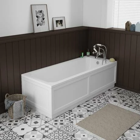 Chatsworth White 1800 Traditional Front Bath Panel 2 Chatsworth White 1800 Traditional Front Bath Panel - Image 2